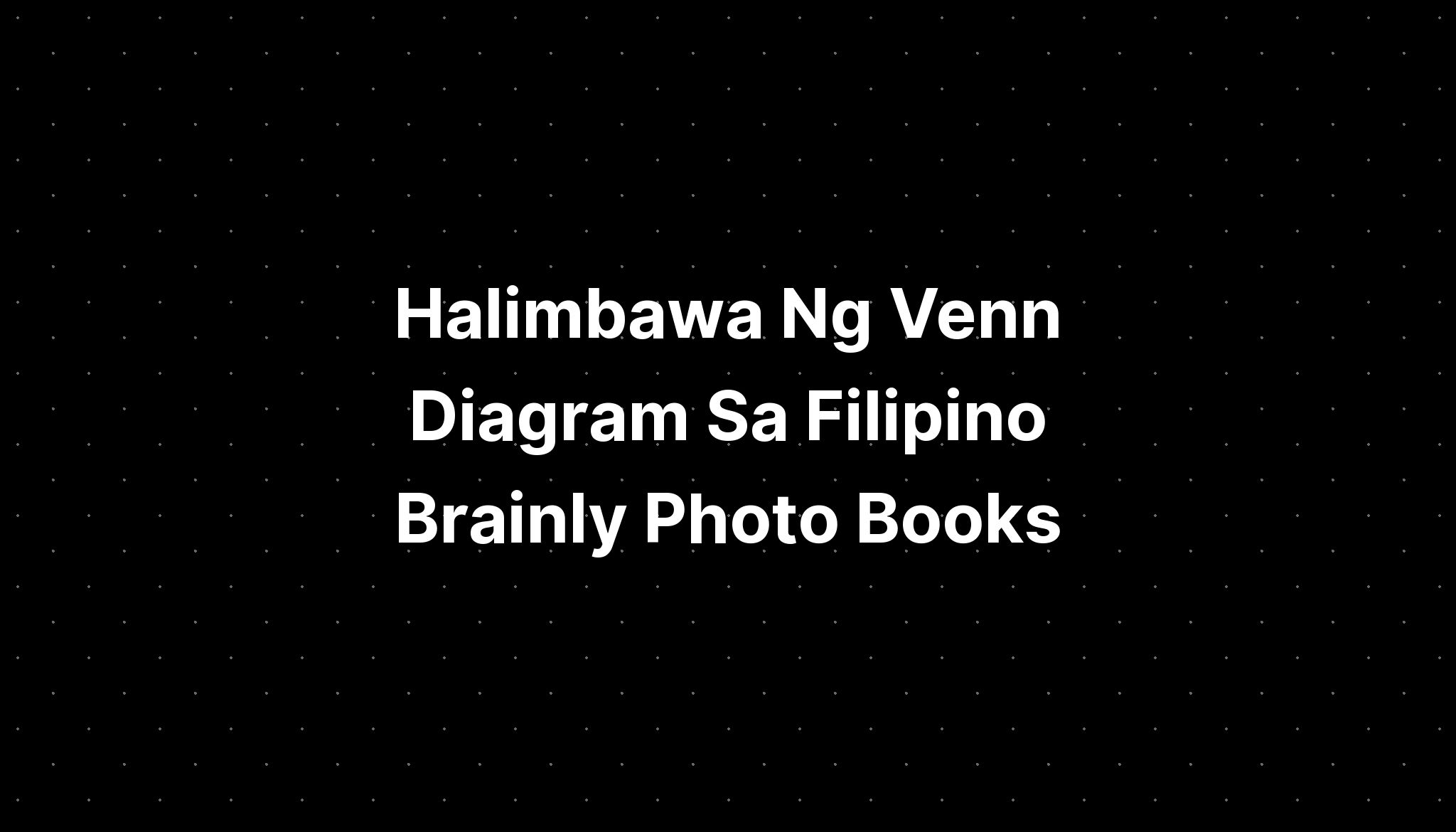 photo essay brainly filipino